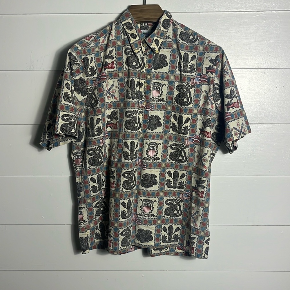 Reyn Spooner Vintage 2010 Fourth of July Pullover Shirt XL
